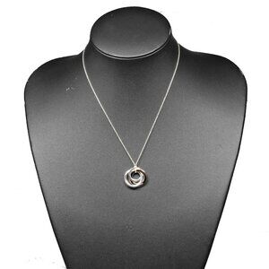 TIFFANY&Co. 1837 Interlocking Circle Necklace Silver925/Rubedo metal 5.2g